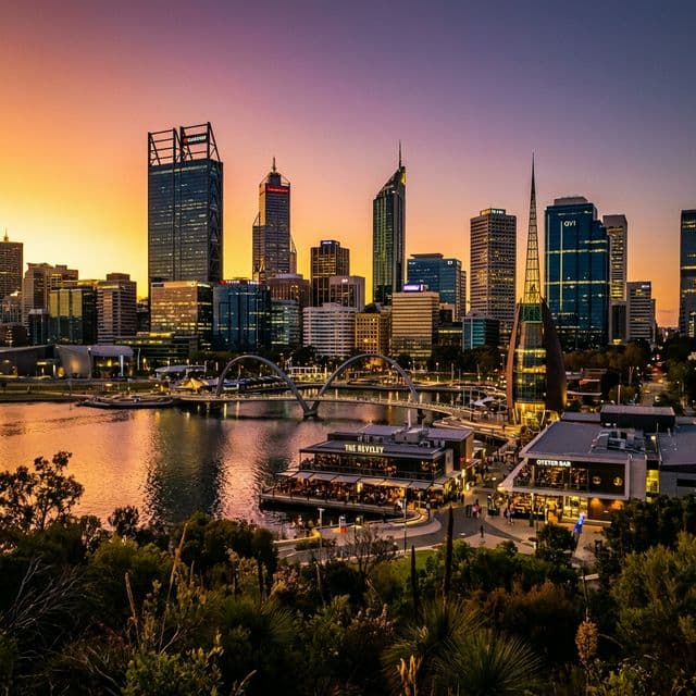 Aerial view of Perth, Western Australia